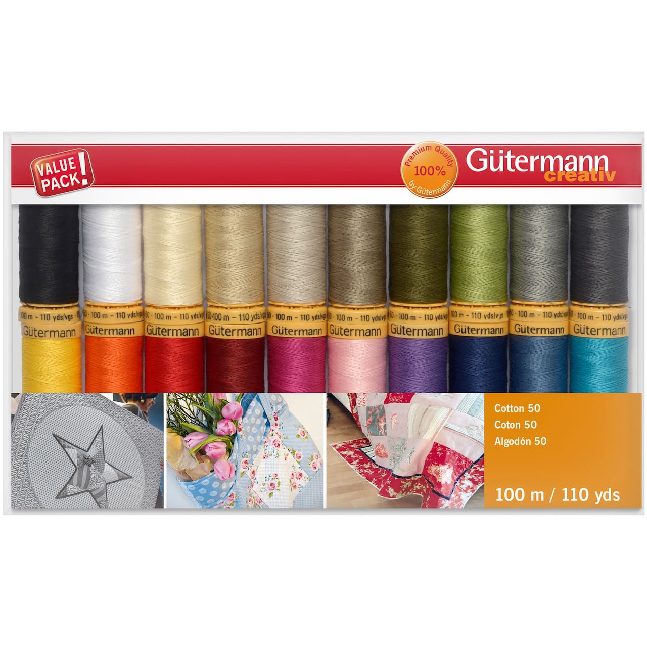 Gütermann Basics Cotton 50 Thread Set, 20ct.